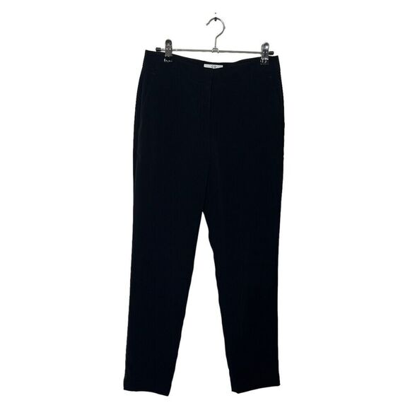 Co Essentials Cigarette Trousers Black Women’s Size XS Cropped Stretch Crepe Pan - Picture 2 of 12